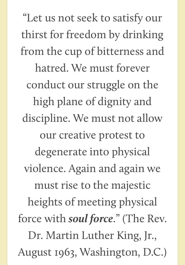 Thought of the day: Soul Force #MLKDay