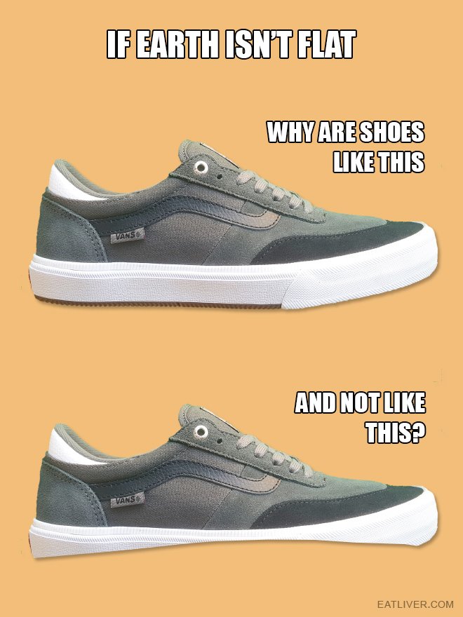 shoes flat earth