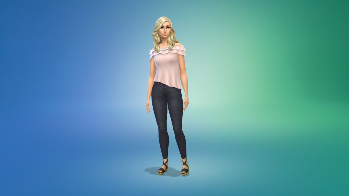 Cinderellimouse's tweet photo. This #TS4LaundryDayStuff blouse is so romantic looking! I used it for my Sims' party-wear. I like it over the skinny jeans from #TS4BackyardStuff and the hair from #TS4RomanticGardenStuff. But it looks fab with denim shorts or bright pants too. #EAGameChangers https://t.co/Q6q8Rt40Dy