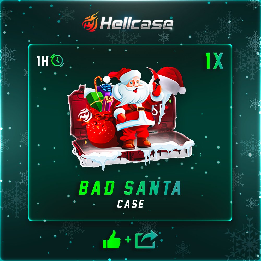 hellcasecom's tweet image. ❄️ Bad Santa Case #Giveaway:

⛄️ JOIN CHRISTMAS GIVEAWAY: goo.gl/DH2JJy  
⛄️ Like + RT + Follow us
⛄️ Paste your profile URL

🏆Winner in 1 hour!