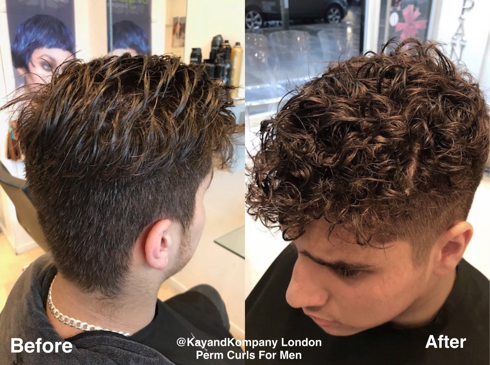 Straight perm cheap men