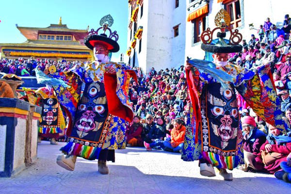 State_Times's tweet photo. Thousands of devotees throng Spituk Gustor... https://t.co/s5nmYGtkwg