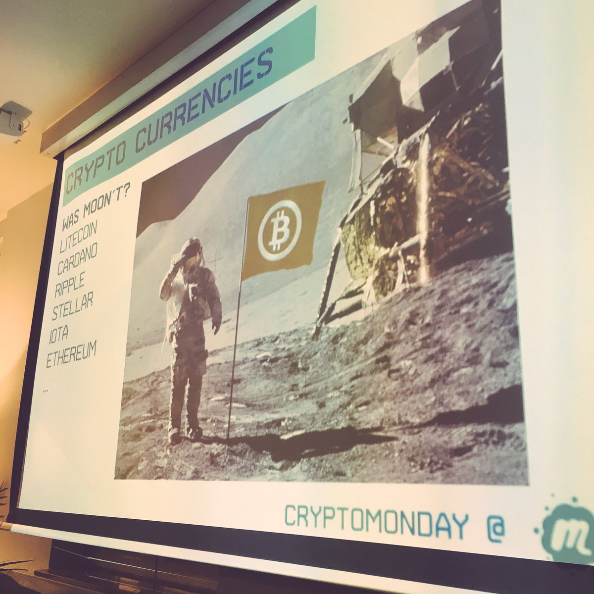 CryptoMonday's tweet photo. Was #moont in 2018? #bitcoin #litecoin #cardano #ripple #stellar #IOTA oder #etherium? 👾
@TbLtzk über #cryptocrrencies beim #CryptoMonday #Stuttgart👾👾👾
#blockchain #BlockchainTechnology #bitcoin #crypto #cryptomondaySTG #cryptonews #cryptocurreny #community https://t.co/JPRHHZwv72