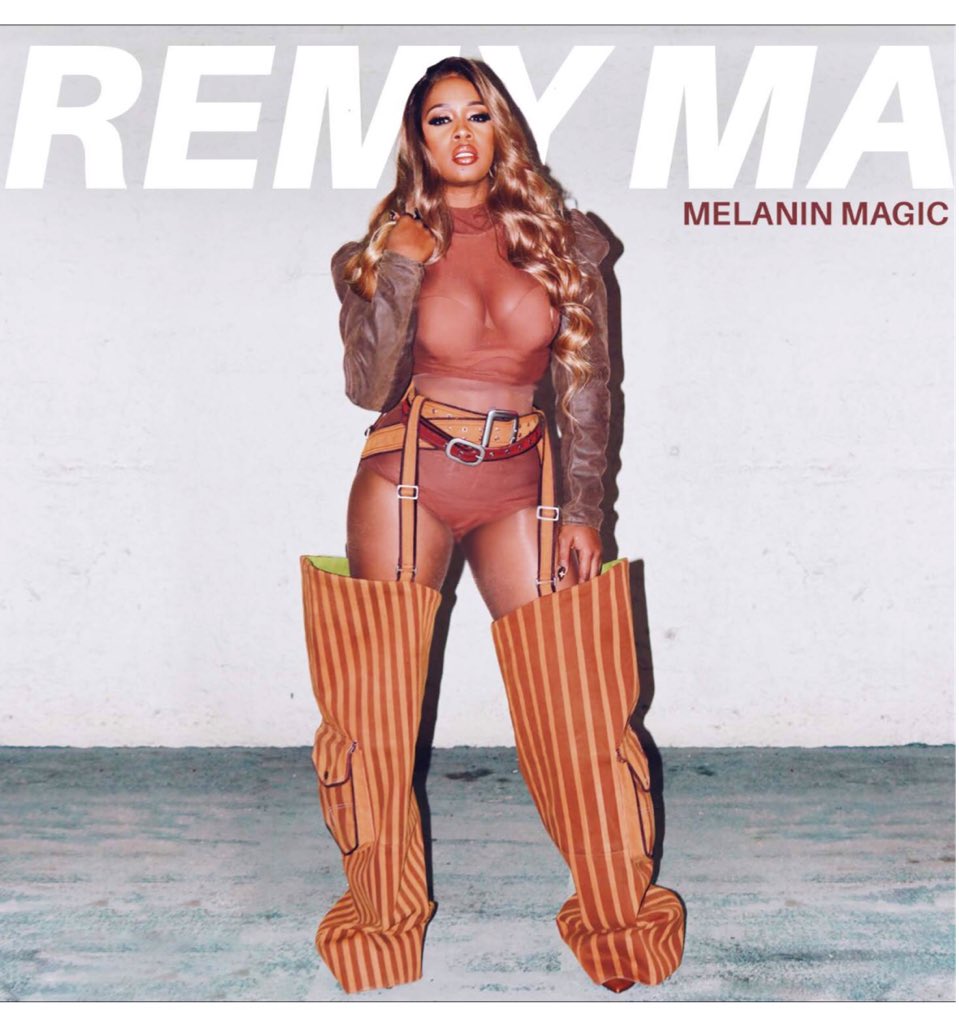 Remy Ma Releases NEW Single Cover For 'Melanin Magic' Ft Chris Brown