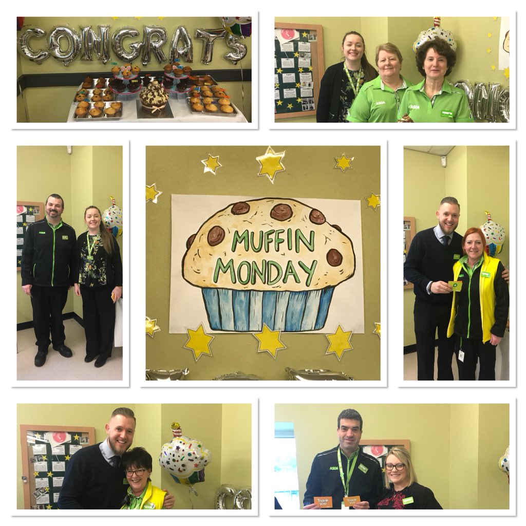 Celebrating the great work and service our colleagues givev in store and in our community with a muffin Monday day #sayingthankyou #celebration   @paulasherriff @Fareeha786 @AsdaCommunity @asda