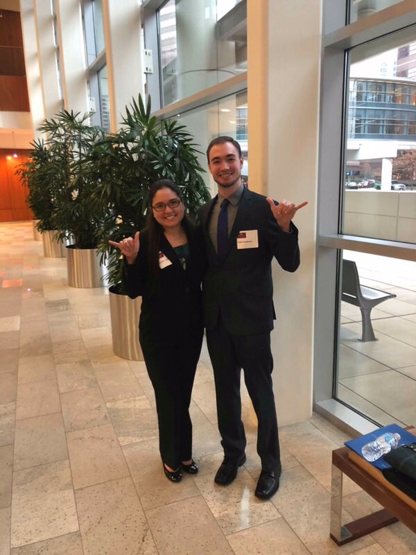 UTSATerrys's tweet photo. Today's Motivational Monday goes out to TWO Terrys! Congratulations to Janette Kalina Lopez and Taylor Buchanan on their acceptance into the Doctorate OT program at the University of Texas Health Science Center at San Antonio! We are so proud of both of you! #TerryProud https://t.co/oYvh4wT2en