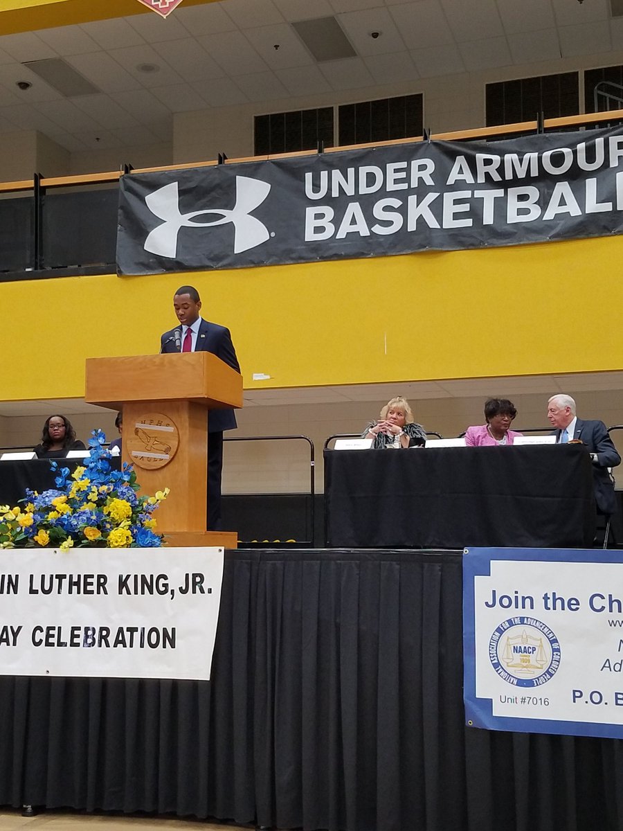 EdithPatterson's tweet photo. I had the pleasure to attend the 23rd Annual Rev Dr Martin Luther King, Jr. Prayer Breakfast @NorthPointHS today, it was wonderful to hear Dr King's message resonate with all the speakers! @AprilDRyan @WhipHoyer @Kyle4SMOB &amp; D. Carter #MLKDay https://t.co/KTvd7dsjOJ