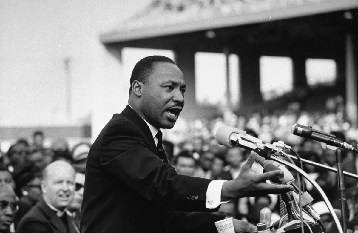 GeorgiaTech's tweet photo. "If you can’t fly then run, if you can’t run then walk, if you can’t  walk then crawl, but whatever you do you have to keep moving forward." - Dr. Martin Luther King, Jr. #MLK https://t.co/c8LwatYlUj
