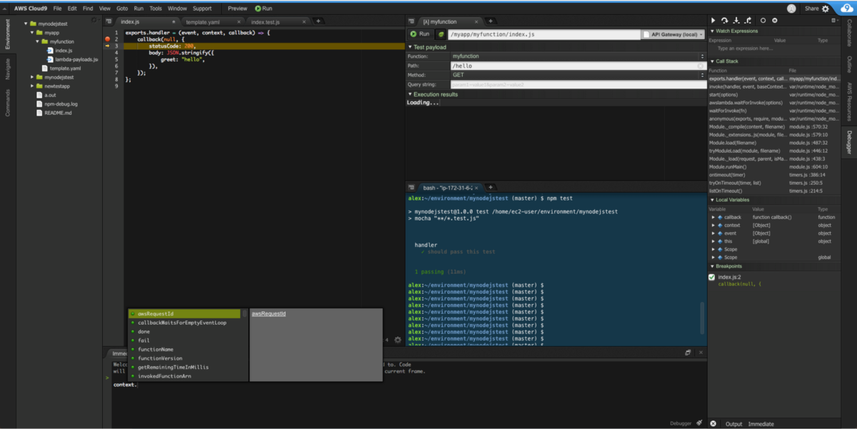 benjaChomin's tweet image. Welcome to #Cloud_Native Development with #AWS Cloud9 &amp;amp; AWS CodeStar ⚡: I have been experimenting with AWS Cloud9 since Werner Vogels announced it a few weeks ago at AWS re:Invent 2017 (keynote video here). This article is the paraphrased… dlvr.it/QBMtvP #Tecnologia