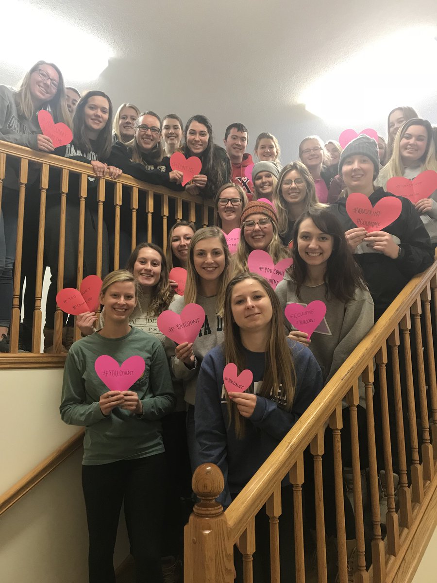 Thank you to the NDSU students who volunteered today, working on some projects to help us get ready for #GivingHeartsDay! #YouCount