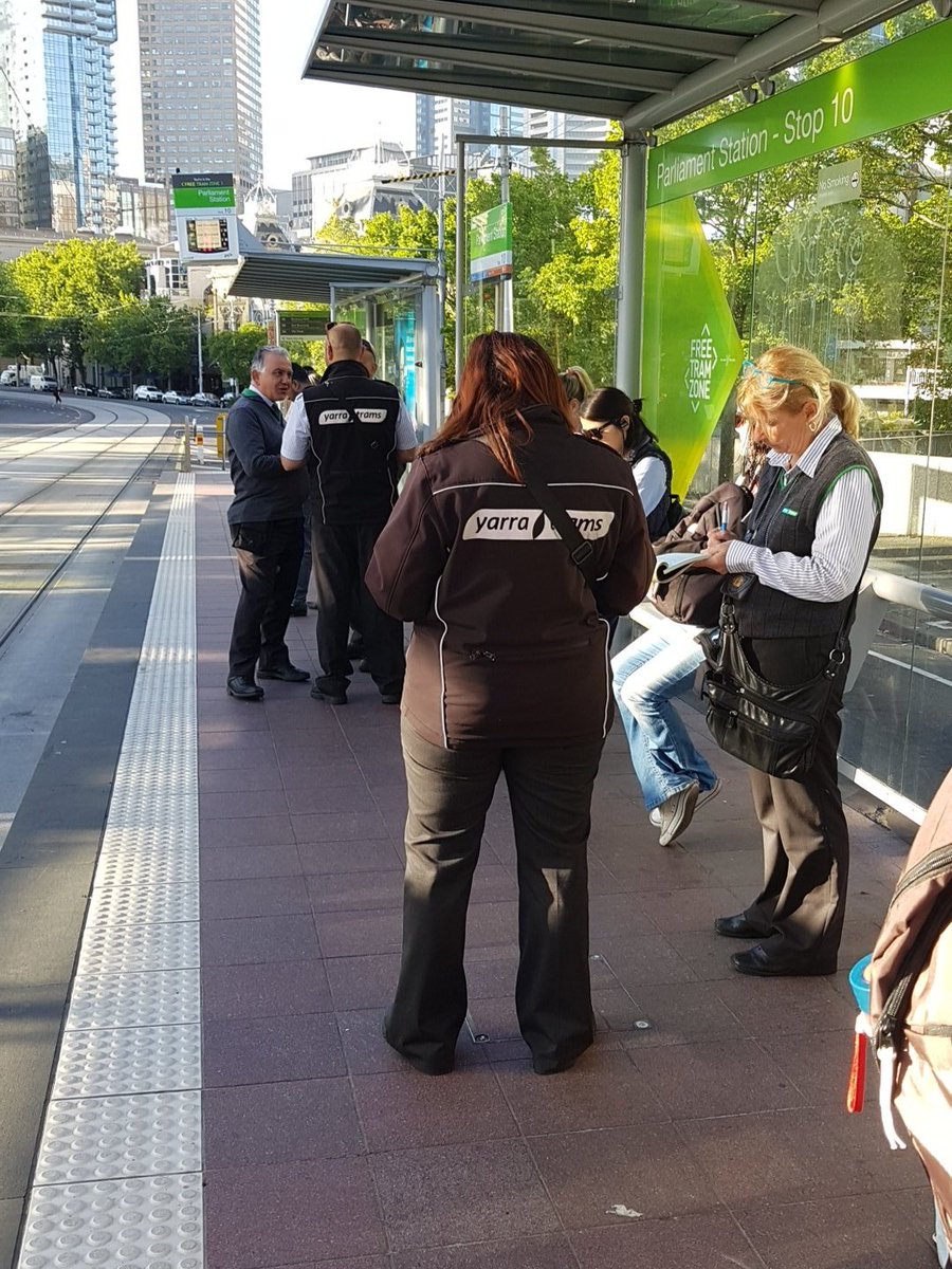 msav64's tweet photo. #Tramcops must have wet their bed.
Up and about early at Parliament #livetram https://t.co/YaAbhhrsnN