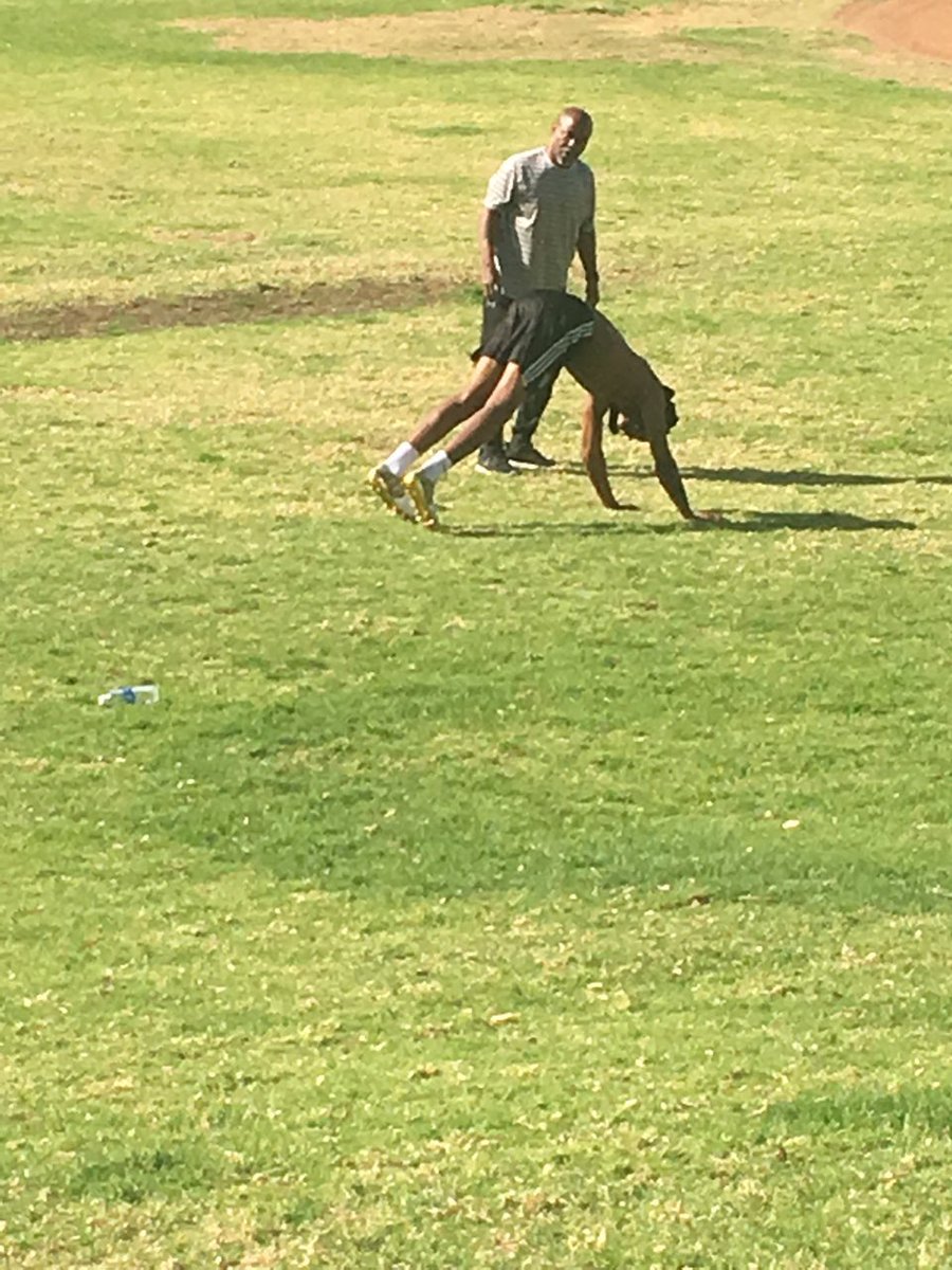 Mater Dei Super Sophomore Elias Ricks working on a holiday with Coach Collins. #Off season sweat, creates game day threat”