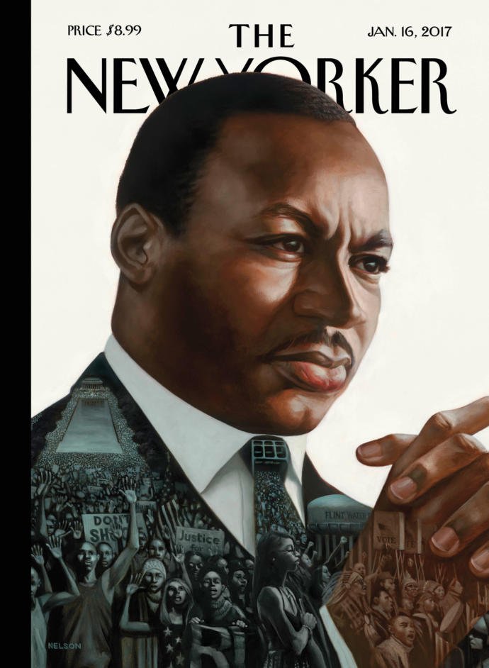 NewYorker's tweet image. Martin Luther King, Jr., on our cover, through the years: nyer.cm/Q0nmcYW
