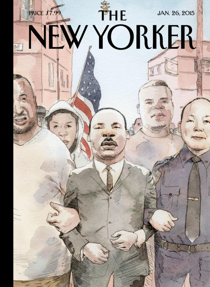 NewYorker's tweet image. Martin Luther King, Jr., on our cover, through the years: nyer.cm/Q0nmcYW