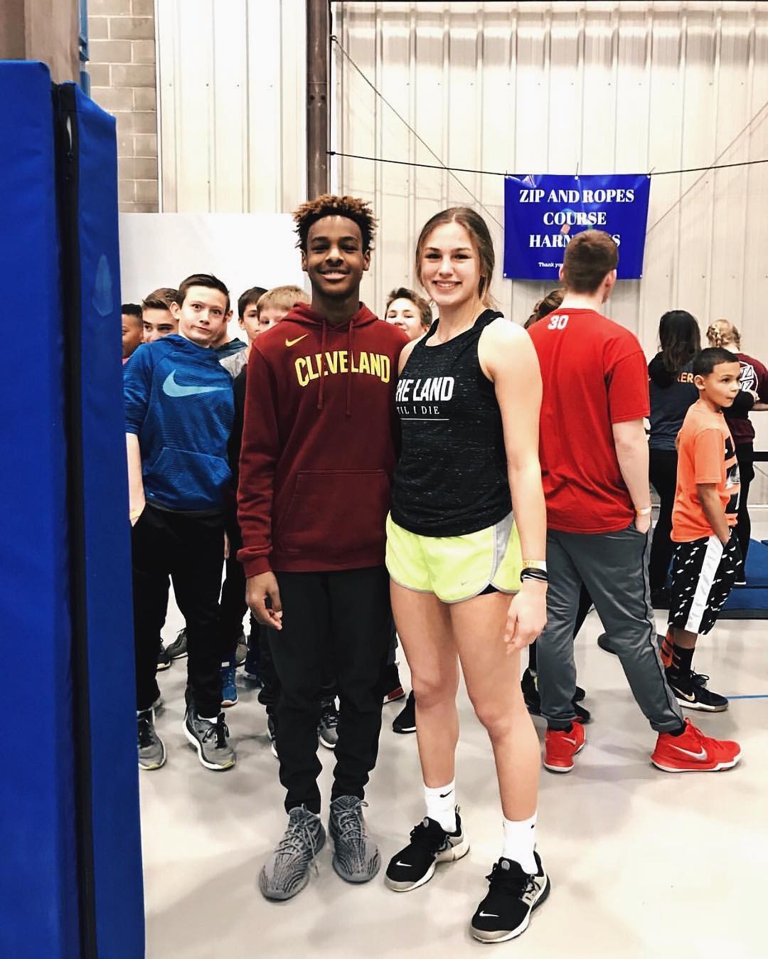 what size shoe does bronny wear