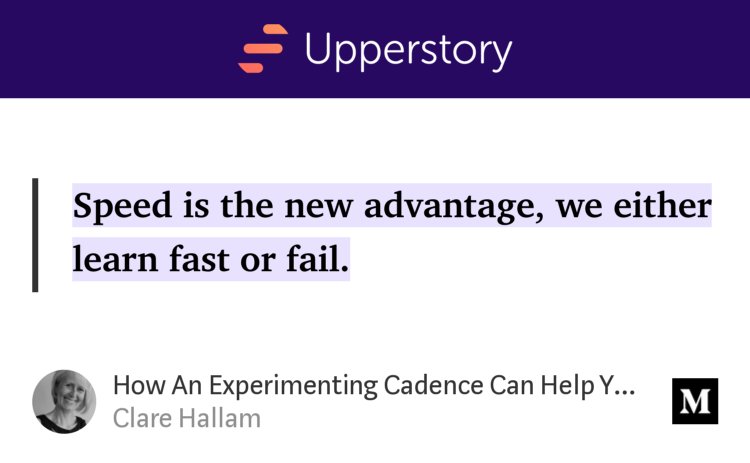 ClareHallam's tweet photo. “How An Experimenting Cadence Can Help You Kick Goals This Year” — @ClareHallam #startups #innovation #learningvelocity https://t.co/UNI4Sk3Lro https://t.co/GAY7WsrHDh