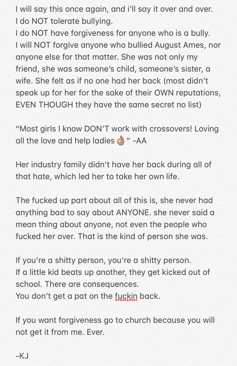 All of this egotistical narcissistic bullshit to save your own ass, over a girl, a nice one at that. who is now dead. that’s what’s really disgusting and shows the real core of someone. solidarity my fucking ass.