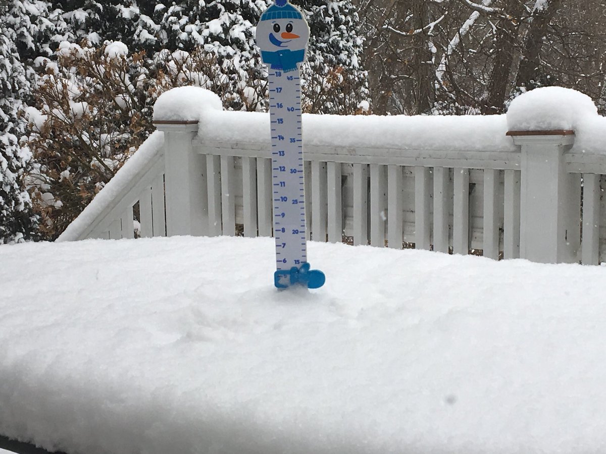 TracyButlerABC7's tweet image. My happy little snowman finally has some snow to measure!  How do things look in your neighborhood?  #Chicago #SnowTable