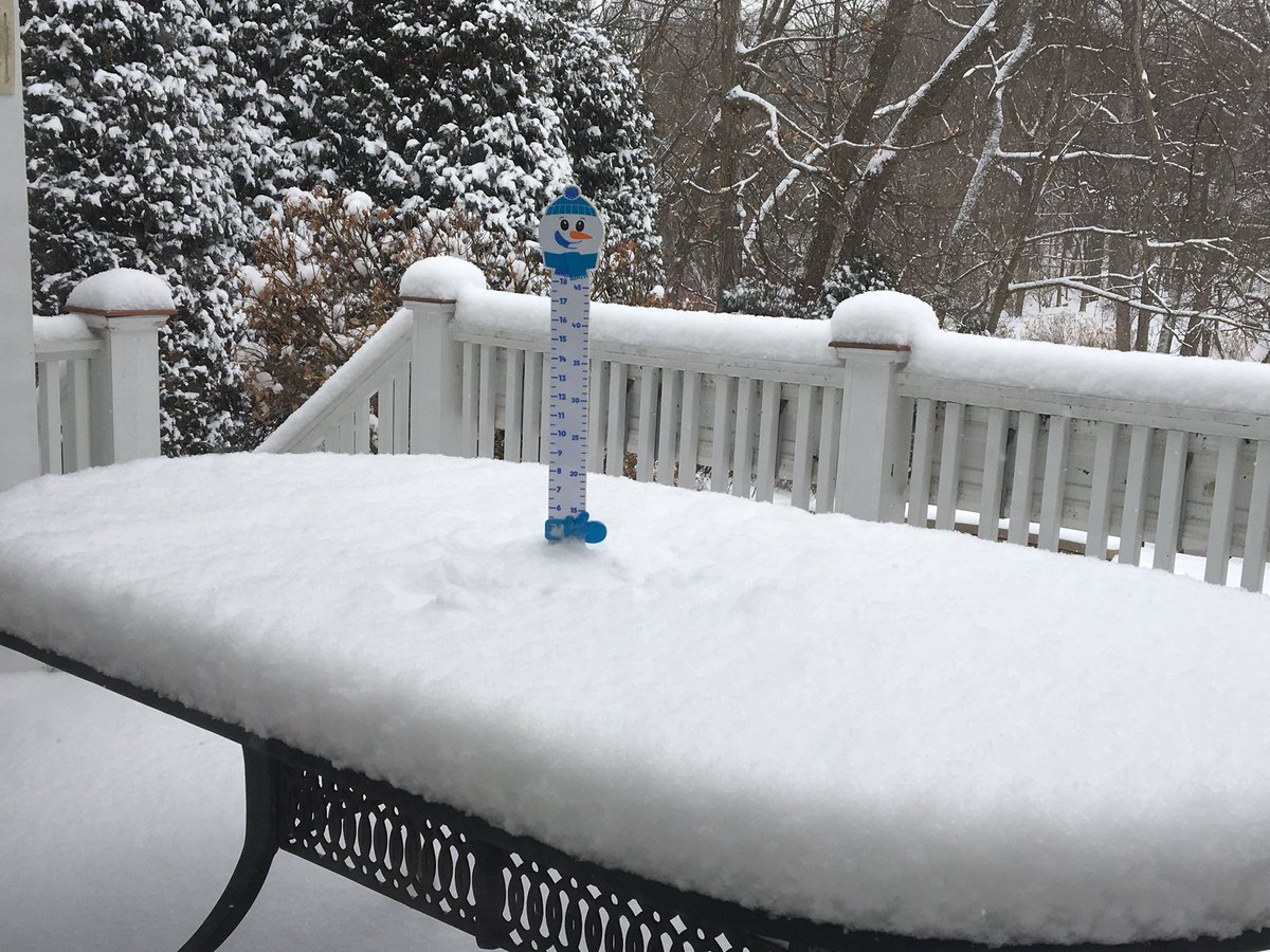 TracyButlerABC7's tweet image. My happy little snowman finally has some snow to measure!  How do things look in your neighborhood?  #Chicago #SnowTable