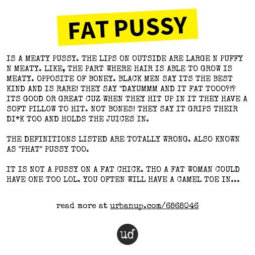 Meaning pussy What is