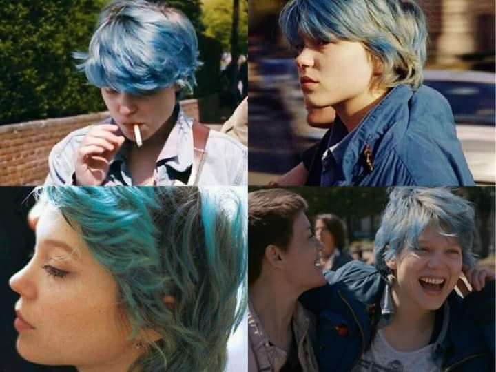 Lea Seydoux Blue Hair