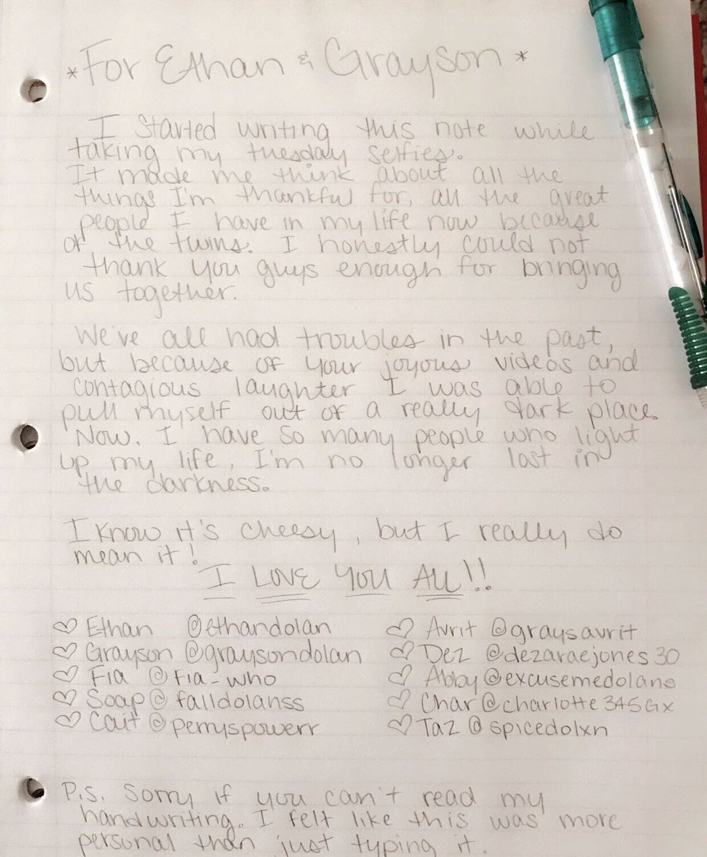 grayspeach's tweet image. No matter what happens, we will ALWAYS be here for you guys 💜
#WeLoveYouEAndG 
Happy Tuesday beautiful people 💜
#Tuesdayselfie 
@GraysonDolan @EthanDolan