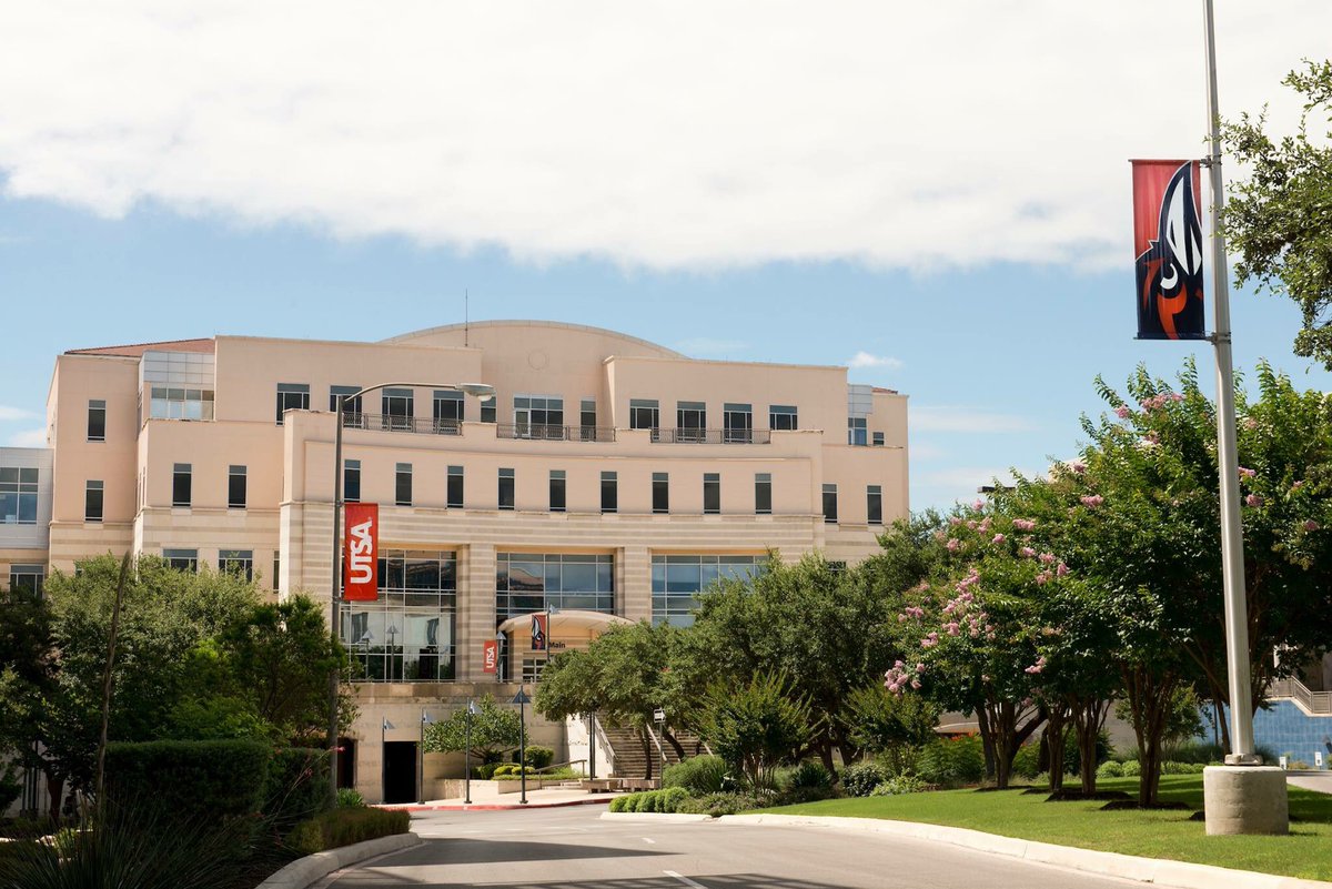 UTSA's tweet photo. Due to the potential for ice on roadways, all UTSA classes, programs and events are cancelled on Tuesday, Jan. 16. Also, the JPL Library will close at 6pm tonight as planned for the MLK holiday. Be safe. Updates here and at https://t.co/M5PvGUIHe0. #UTSA https://t.co/UNGOu0AtIL