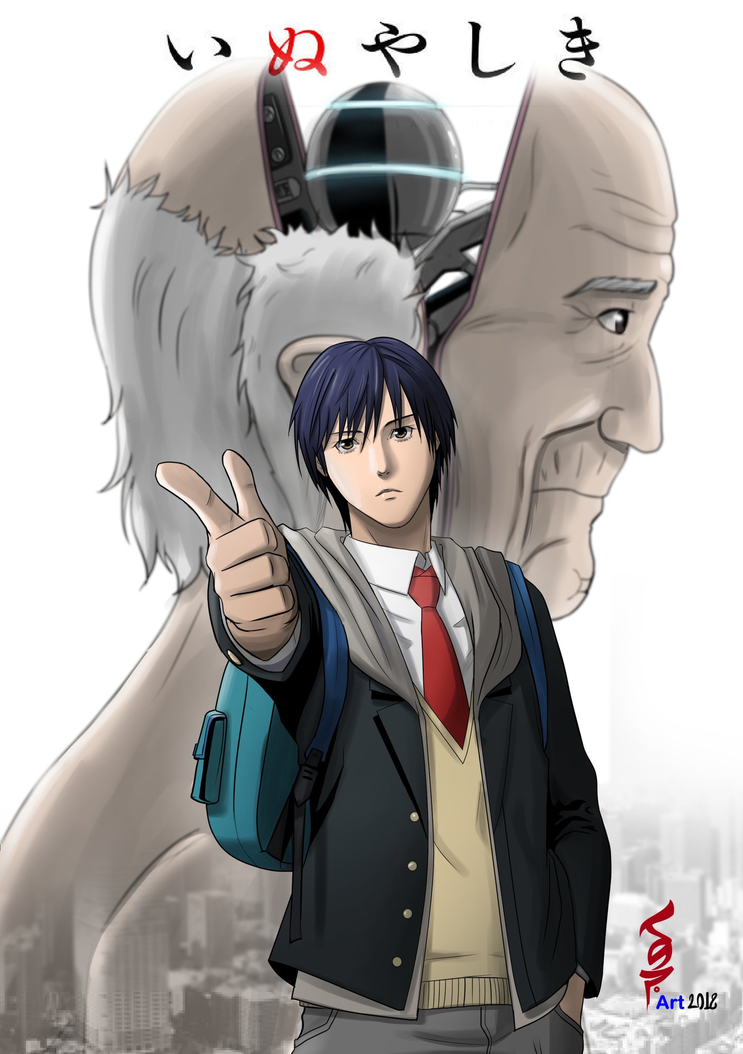 OC][Fanart]INUYASHIKI:Last Hero : r/anime