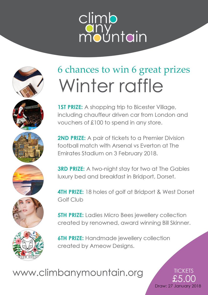 Fancy a chance to win any of 6 great prizes, a luxurious break in Dorset courtesy of <a href="/GablesBridport/">The Gables</a>, Designer Jewellery from <a href="/BillSkinnerUK/">Bill Skinner</a> or <a href="/ameowdesigns/">Ameow Designs</a> and a shopping trip to <a href="/bicestervillage/">Bicester Village</a> among others. More details here:
bit.ly/2ktuZWb