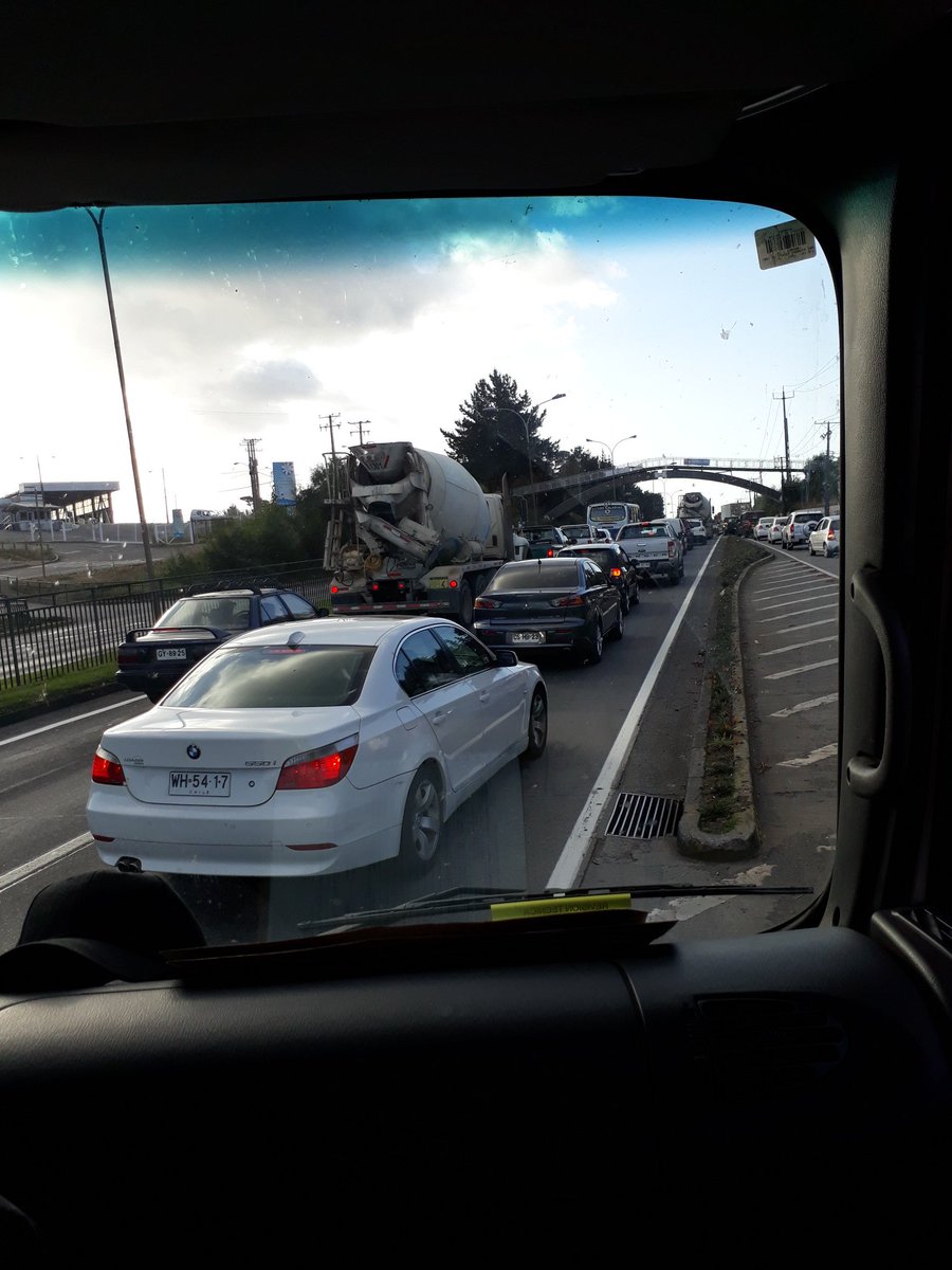 saurom23's tweet image. Taco en sector el trébol, ruta #Concepción #Talcahuano