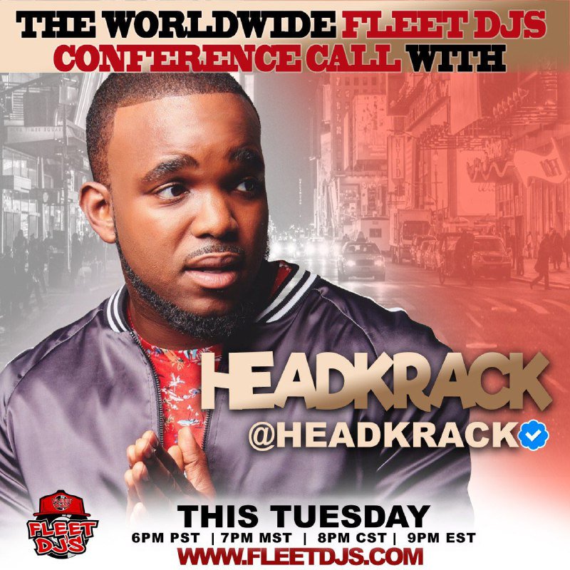 therealdjspins's tweet photo. Tuesday at 9:00pm EST @headkrack will be sitting down EXCLUSIVELY with The WORLDWIDE @FleetDJs to talk about his new projects WE BREAK RECORDS follow @fleetdjs for exclusive coalition and fan updates #FleetDJs #HipHop #BreakingRecords #Interview #fleetnation #networkwithfleetdjs https://t.co/TcKwS5rUN4