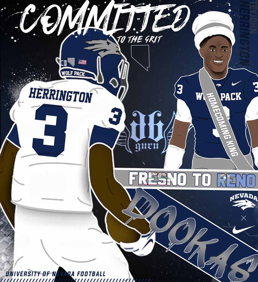 TeyjohnHerring1's tweet image. COMMITTED 🐺❗️#NevadaGrit