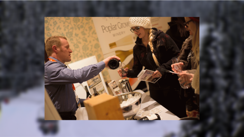 CFJC_Today's tweet photo. Sun Peaks hosts 20th annual Okanagan Winter Wine Festival this week | WATCH: https://t.co/fQcLdptPg6 #SunPeaks #wine https://t.co/uwgqcbQEIN