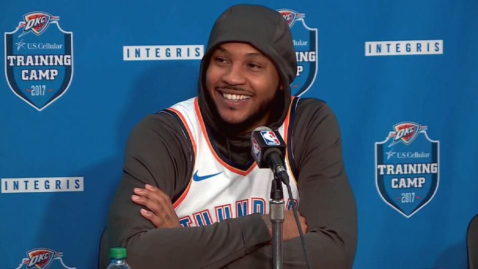 Send Carmelo Anthony (and Hoodie Melo) to LA. #NBAVote  <a href="/carmeloanthony/">Carmelo Anthony</a>