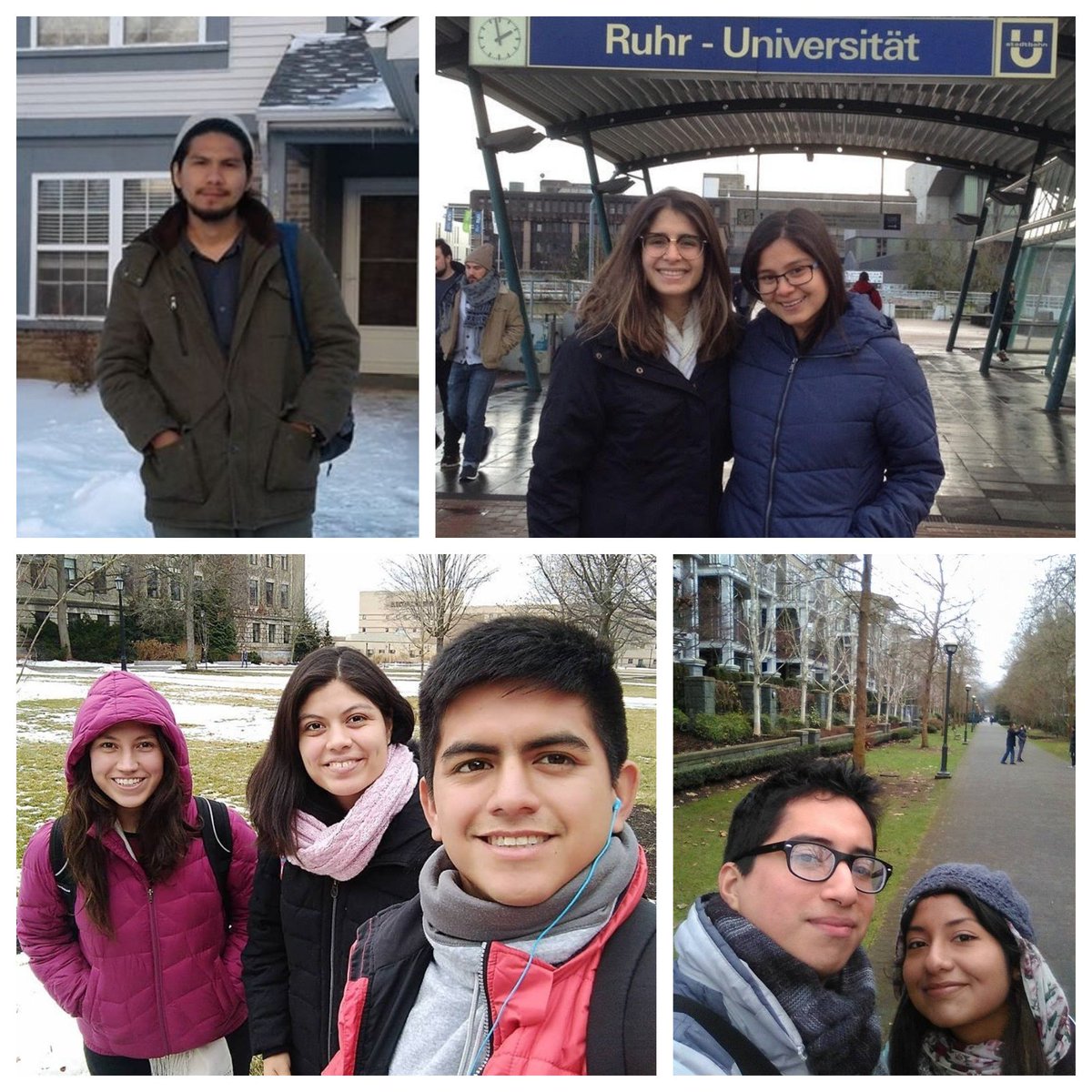 REPUProgram's tweet photo. ¡#REPU2018 ya comenzó! 🚀🇵🇪
Los participantes de este año ya se encuentran en sus respectivas universidades para inciar sus pasantías: Ulises en @LifeAtPurdue, Clara y Danae en @ruhrunibochum, Romina, María y Juan Carlos en @Cornell, y Julio y Noelia en @UBC
#Science #Peru https://t.co/pGtpLB7fsM