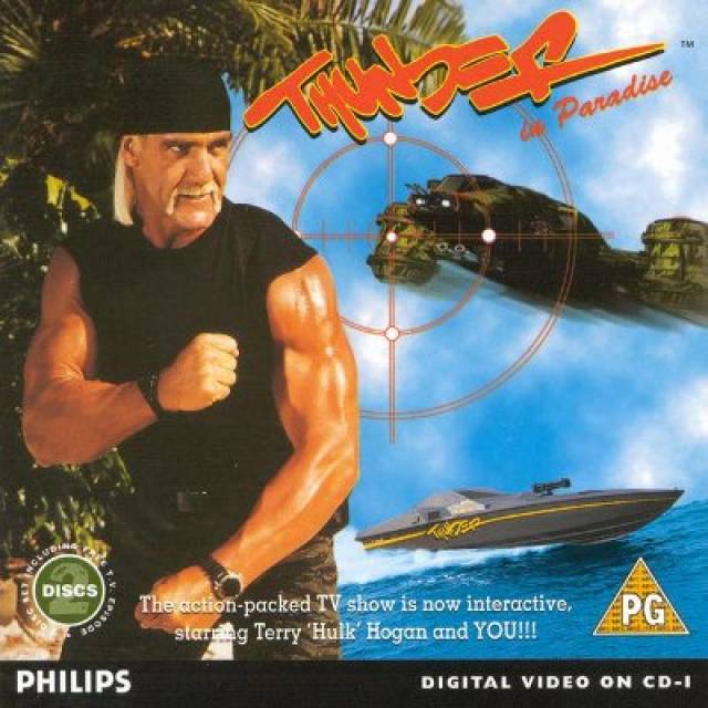DeadshirtDotNet's tweet photo. What's more bizarre than a sci-fi Baywatch type show starring Hulk Hogan? How about a CD-i game based on that show? It's the #BoatDinks finale by @DieRobinsonDie
&amp; @MeltdownValley. https://t.co/MRR4mnJ3tk https://t.co/twABDYhkEc