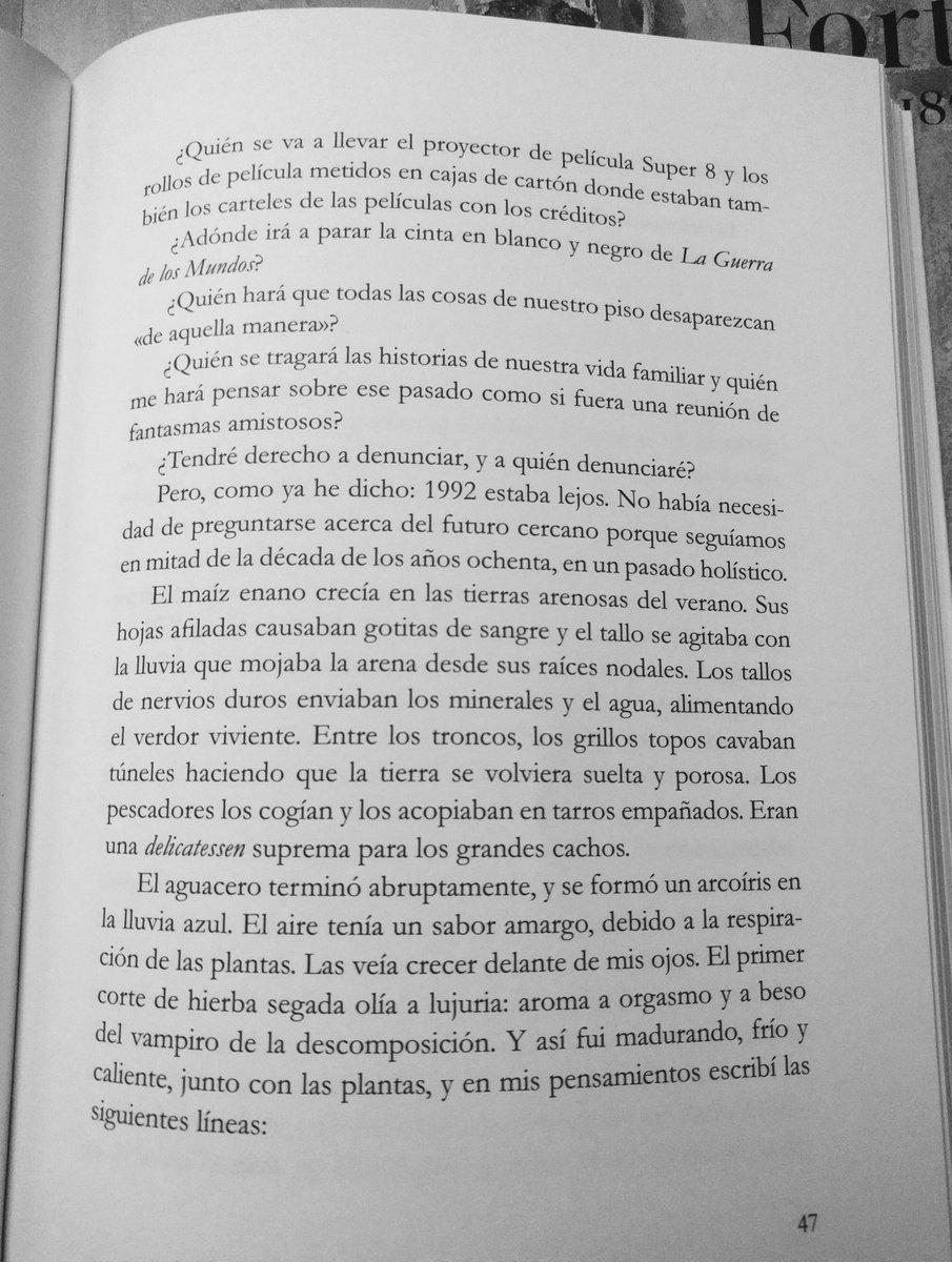 Ladeira_Atios's tweet photo. @miguelroan1 @revistabalcanes @faruksehic70 Fragmento del capítulo Crezco con las plantas, de la novela “Las aguas tranquilas del Una” de Faruk Šehić @faruksehic70.  Ed. La Huerta Grande 2017 https://t.co/AavBLjUu32 @lahuertagrande. Trad. Miguel Rodríguez Andreu @miguelroan1 https://t.co/Cpf1muGbti