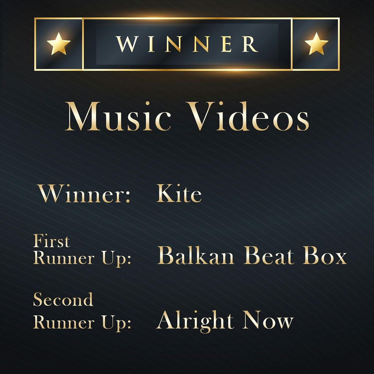 framesfilmfest's tweet photo. We officially announce the winners of Music Videos for 15th Frames Film Festival.
#15thFrames
#FramesFilmFestival https://t.co/VcI6rIgED4