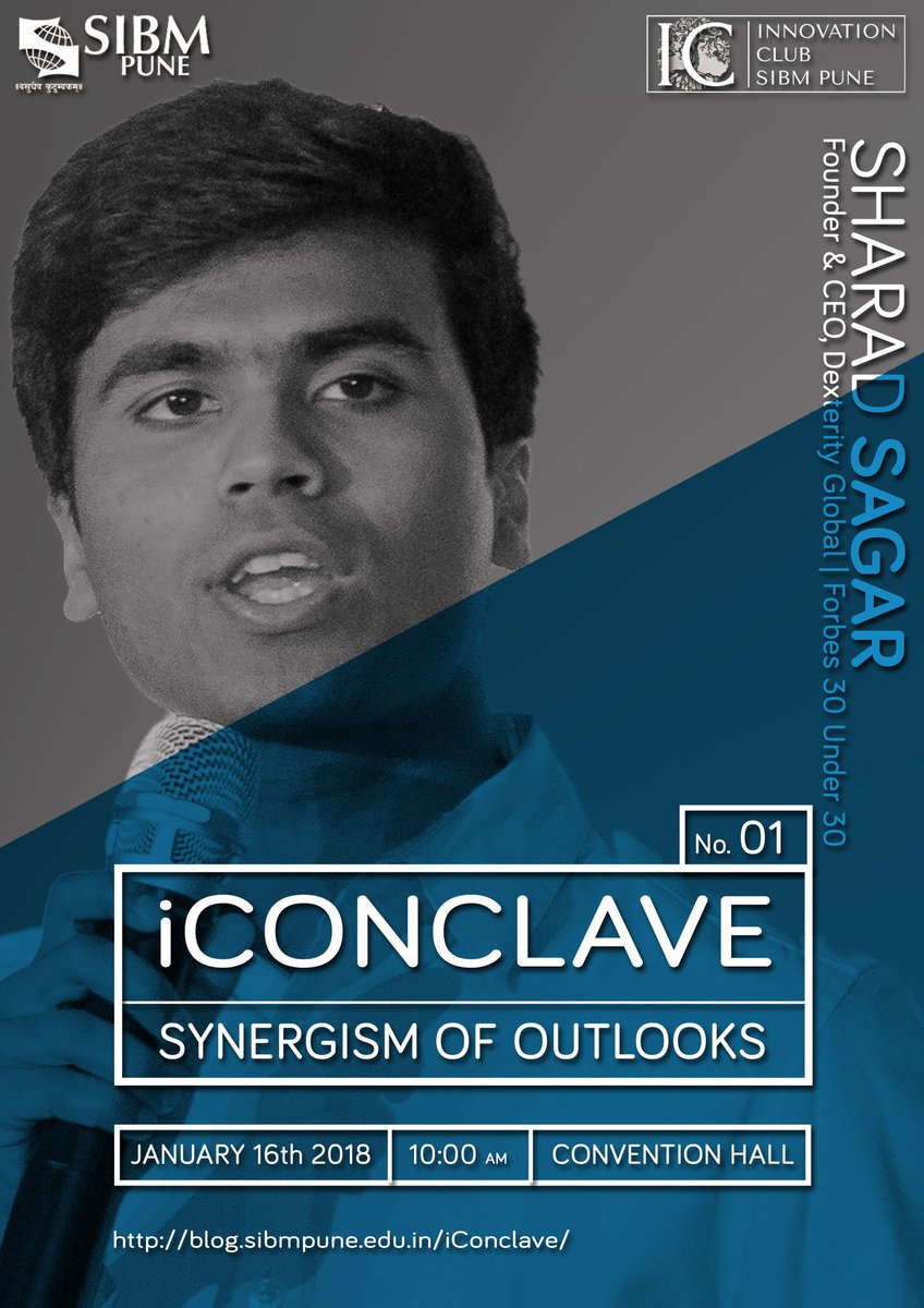 IC_SIBMPune's tweet photo. Rousing concluding words by Mr. Sharad Sagar - "The world is a playground, waiting for champions!"
#SharadSagarAtSIBM #SIBMPune #iConclave https://t.co/pdqZ0cAxyy