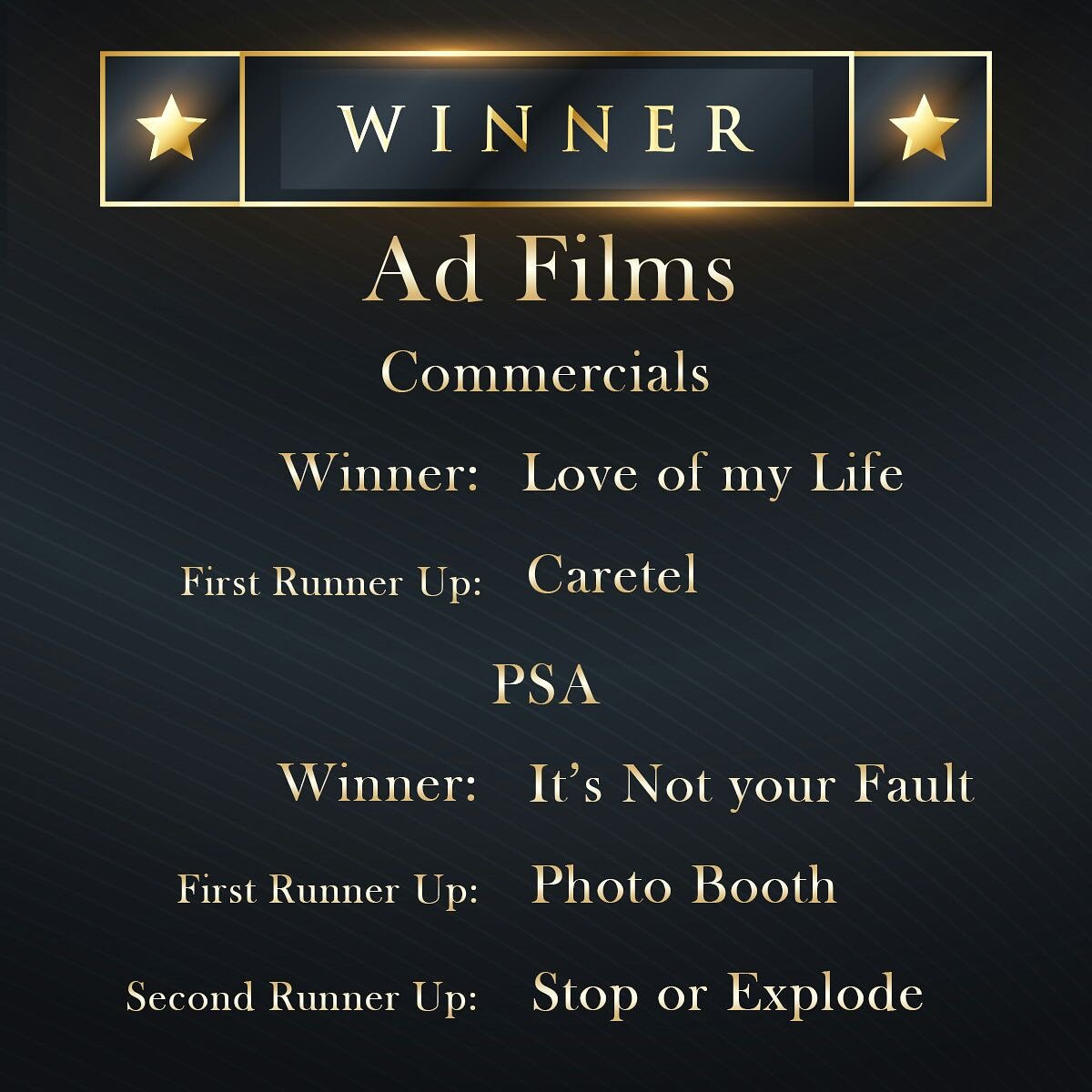 framesfilmfest's tweet photo. We officially announce the winners of Ad films for 15th Frames Film Festival.
#15thFrames
#FramesFilmFestival https://t.co/KVSt8F5BWP