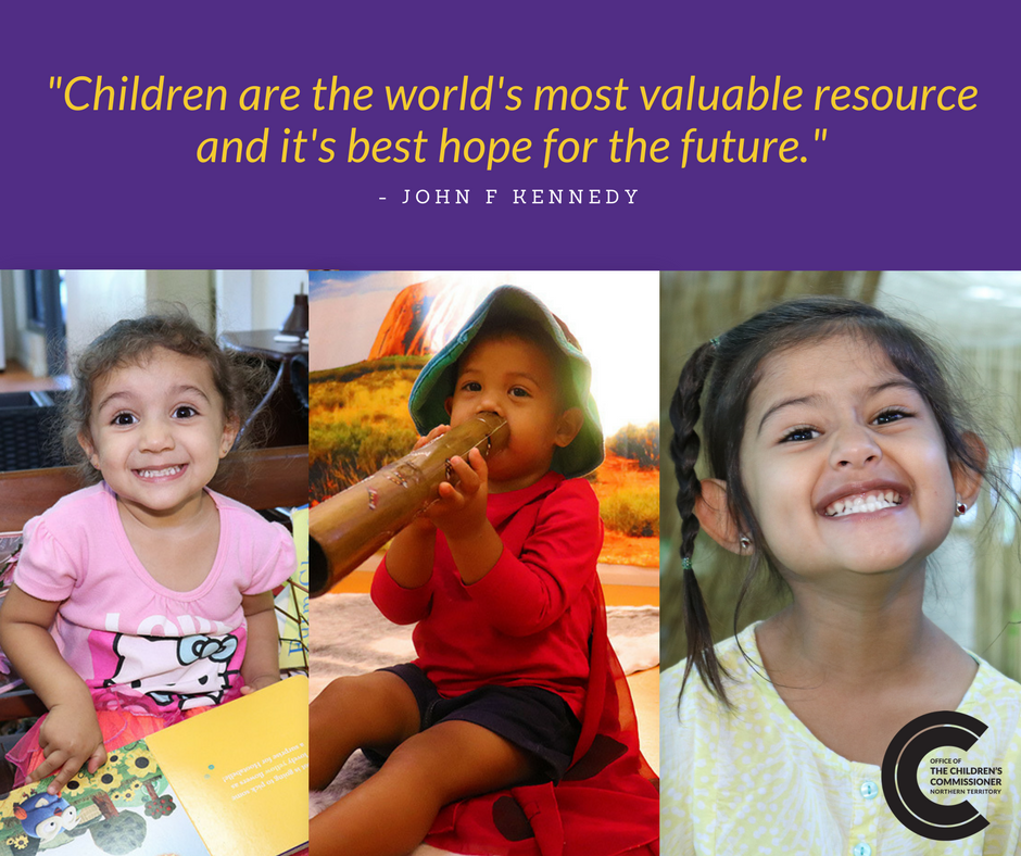 NTChildCommish's tweet photo. Let's make sure we invest in our children and young people. They are the future. #OCCNT #SeeUsHearUsKnowUs 
@AusHumanRights https://t.co/701L3virip