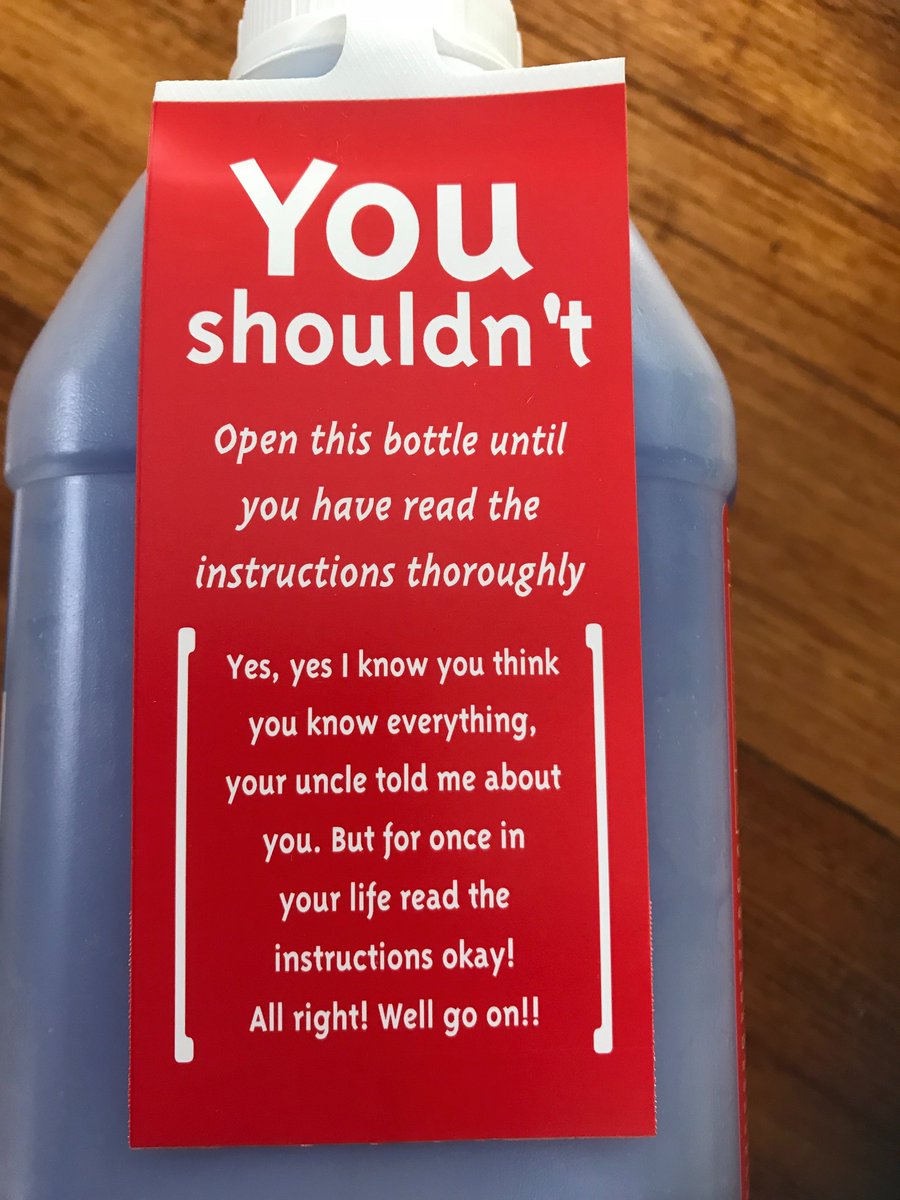 JargonFreeFri's tweet image. No jargon just simple words and a bit of humour. How could you not read the instructions? ...Mission accomplished! #jargonfreefridays @GabrielleDolan1