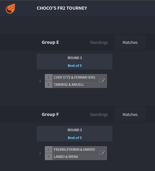 ChocoDeathKiss's tweet photo. Here are the matchups for round 3🙌🏾🙌🏾🙌🏾🙌🏾
U have until Monday morning @ 5am central time to send me ur SS... Gl https://t.co/HGZJ1zH6eG