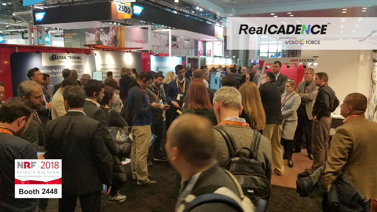 VoloForce's tweet photo. Video camera &amp; task management integration is a hit at @NRFBigShow #NRF2018 @HikvisionUSAinc @HikvisionHQ https://t.co/4JmCattcLb