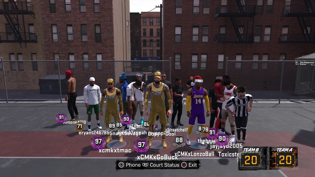 BubbyPlays2K's tweet photo. The gangs together! CMK #NBA2K18 https://t.co/IjRyNKWILv