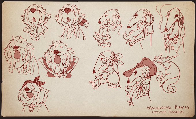 Ruff ? versions of my newest OCs for my personal project; Maplewood ~! 