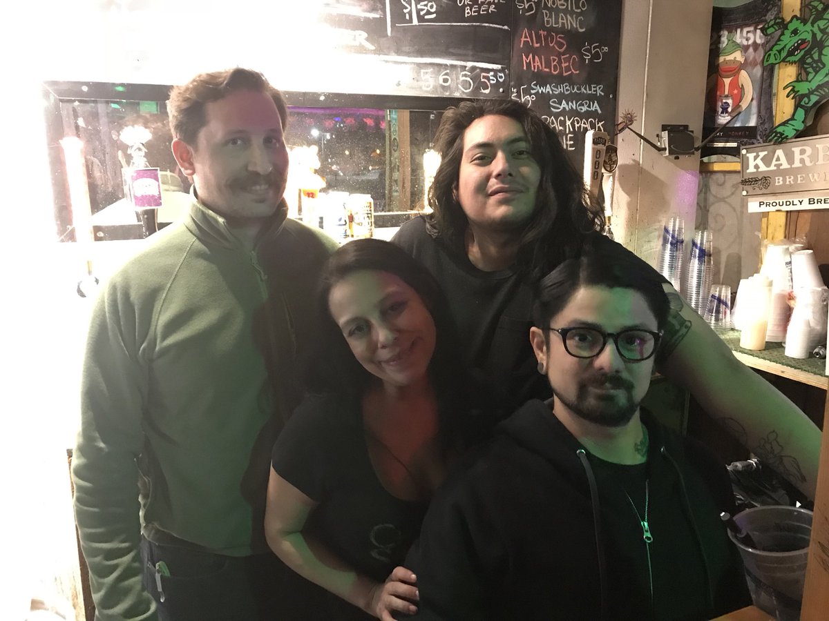 Last night y’all! <a href="/attaboyburgers/">attaboy</a> @rockonwheelssa Tucker's Kitchen, &amp; Ni-Entiendo serve it up #local 5pm till Midnight. Every pints pours at $4 till they’re gone. So many #friendlyfamily hanging out &amp; #DJrefried <a href="/agostocuellar/">Agosto Cuellar</a> takes us home #southtown #finalfarewell