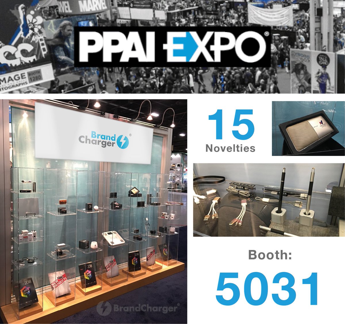 BrandCharger's tweet photo. We're at @PPAIExpo , come find us tomorrow!
Booth 5031
16-18 January, 2018
Mandalay Bay Convention Center, Las Vegas
#PPAIexpo #BrandCharger #TheMagnetGroup https://t.co/3LNgOn5HQ0