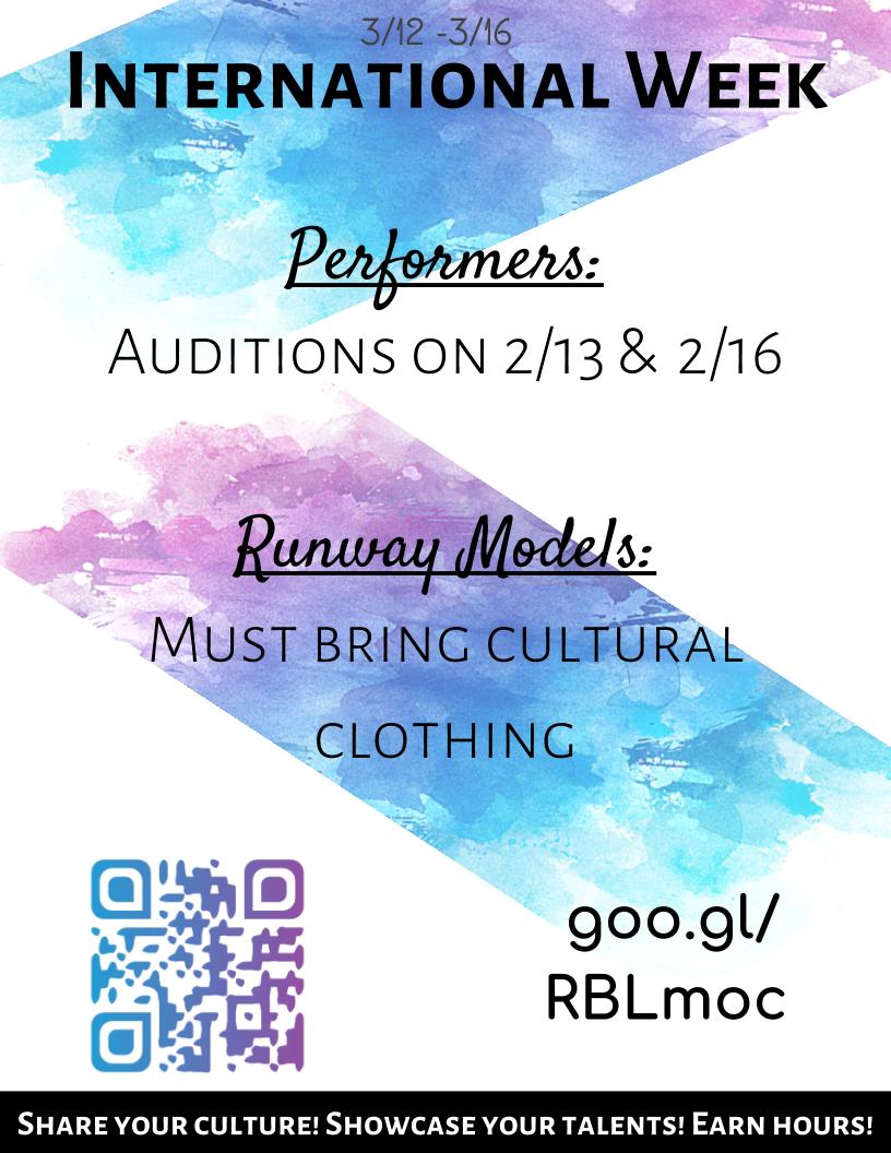 int_sshs18's tweet photo. There's a month left for performance auditions but start thinking about what you want to show and how exactly you're going to show it! https://t.co/rhyXe6CDYh